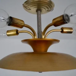 1950's Mid-Century Modern Space Age Light Fixture Pendant -chairish shop 1950s mid century modern space age light fixture pendant 6893