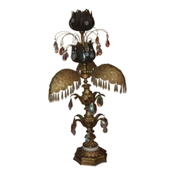 1950's Mid Century Modern Tall Palm Tree Floor Lamp