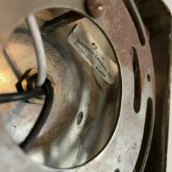 1950’s Pink Perforated Metal And Glass Sconce -chairish shop 1950s pink perforated metal and glass sconce 8676