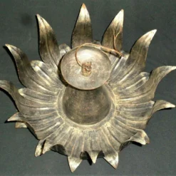 1950's Regency Hans Kogl Radiant Dore Metal Sunburst Ceiling Flush Mount/ Chandelier 18 1950's Regency Hans Kogl Radiant Dore Metal Sunburst Ceiling Flush Mount/ Chandelier -chairish shop 1950s regency hans kogl radiant dore metal sunburst ceiling flush mount chandelier 5412