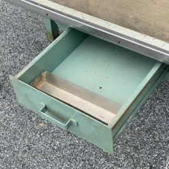 1950's Steel Industrial Usps Postal Mail Sorting Desk Workstation Table -chairish shop 1950s steel industrial usps postal mail sorting desk workstation table 7359 scaled