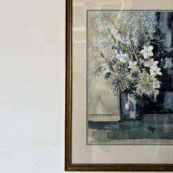 1960's Alex Mackenzie Still Life Impressionist Watercolor Painting -chairish shop 1960s alex mackenzie still life impressionist watercolor painting 1308 scaled