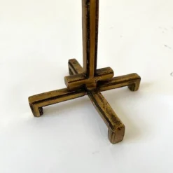 1960's Brass Brutalist Candelabra -chairish shop 1960s brass brutalist candelabra 5959