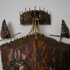 1960's Brutalist Wall Sculpture -chairish shop 1960s brutalist wall sculpture 4862 scaled