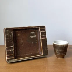 1960's Ceramic Set By Hertha Bengtsson For Rörstrand, Sweden- 2 Pieces -chairish shop 1960s ceramic set by hertha bengtsson for rorstrand sweden 2 pieces 8716 scaled