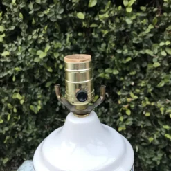 1960's Chinoiserie Style Blue And Gold Floral Porcelain Lamp -chairish shop 1960s chinoiserie style blue and gold floral porcelain lamp 7670