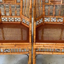 1960’s Coastal Brighton Pavilion High Back Bamboo Side Captains Chairs-Pair -chairish shop 1960s coastal brighton pavilion high back bamboo side captains chairs pair 2366 scaled