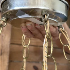 1960’s Coastal Mid-Century Modern Italian Bamboo Four Pendant Light Chandelier -chairish shop 1960s coastal mid century modern italian bamboo four pendant light chandelier 2305 scaled