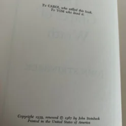1960's Copy Of "The Grapes Of Wrath" -chairish shop 1960s copy of the grapes of wrath 0309 scaled