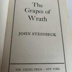1960's Copy Of "The Grapes Of Wrath" -chairish shop 1960s copy of the grapes of wrath 5873 scaled