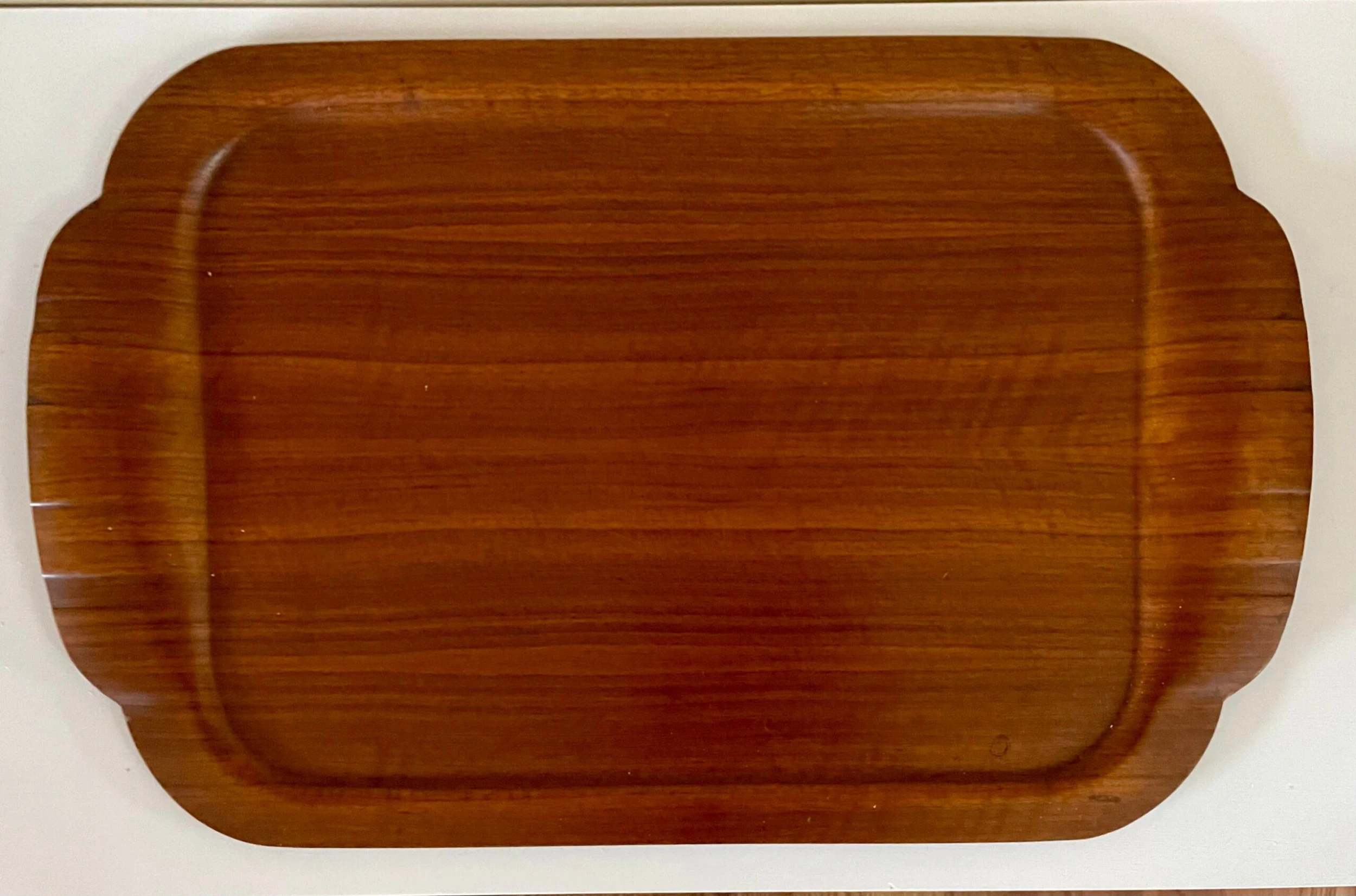 1960's Danish Modern Teak Serving Tray 2 1960's Danish Modern Teak Serving Tray - Image 2