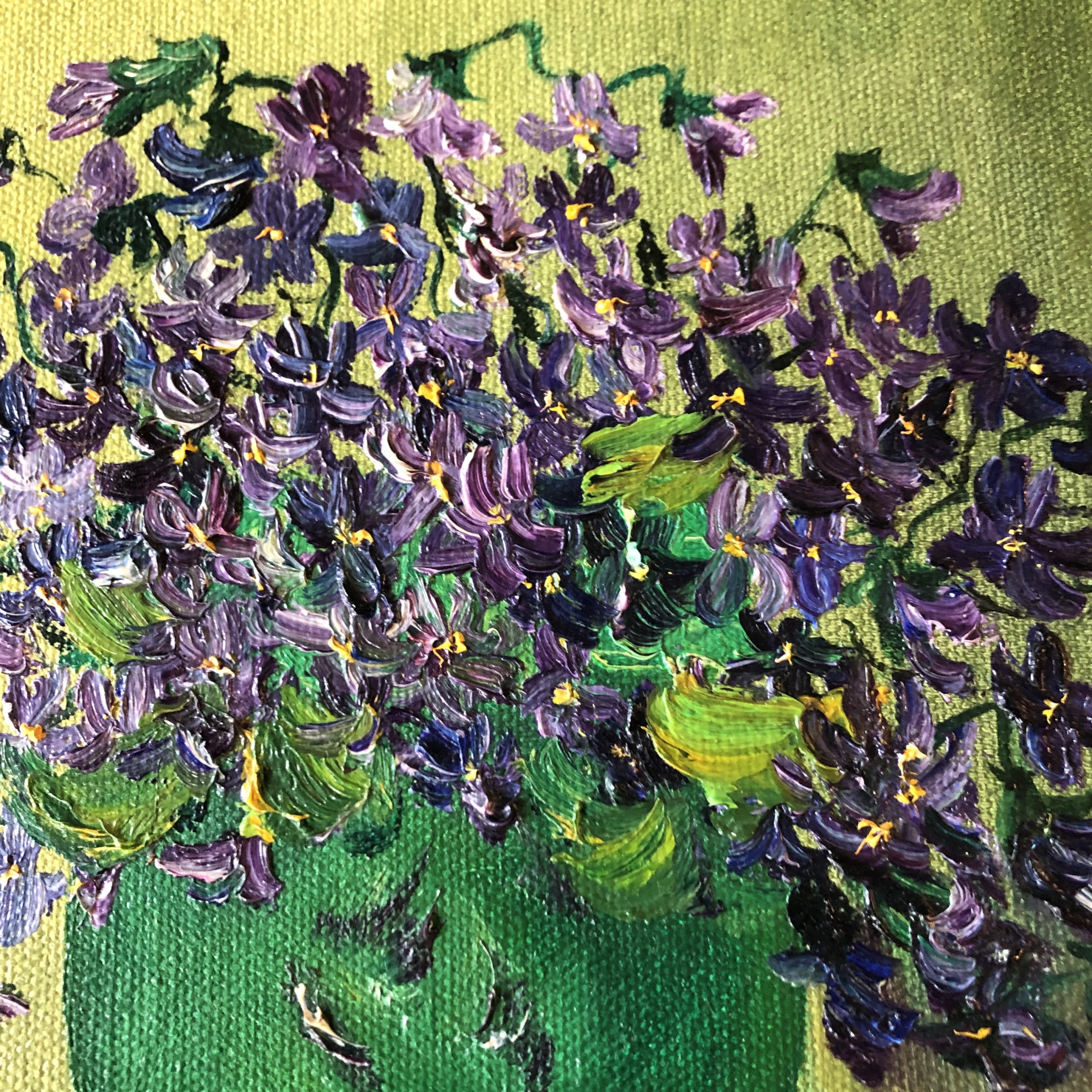 1960’s Floral Pop Still Life Painting Signed 8 X 10 3 1960’s Floral Pop Still Life Painting Signed 8 X 10 - Image 3