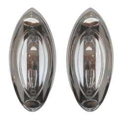 1960's Fontana Arte Chrome And Glass Sconces - A Pair -chairish shop 1960s fontana arte chrome and glass sconces a pair 4770