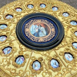 1960's French Louis Xvi Bronze And Porcelain Center Table -chairish shop 1960s french louis xvi bronze and porcelain center table 0282