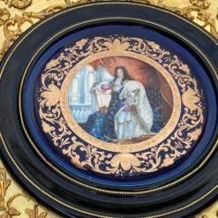 1960's French Louis Xvi Bronze And Porcelain Center Table -chairish shop 1960s french louis xvi bronze and porcelain center table 6602