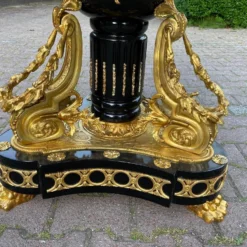 1960's French Louis Xvi Bronze And Porcelain Center Table -chairish shop 1960s french louis xvi bronze and porcelain center table 9206