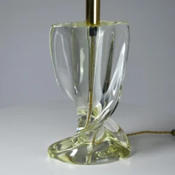 1960's French Sculptural Crystal Lamp -chairish shop 1960s french sculptural crystal lamp 1658 scaled