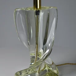 1960's French Sculptural Crystal Lamp -chairish shop 1960s french sculptural crystal lamp 8478 scaled