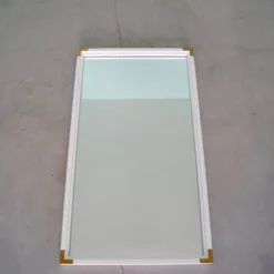 1960's Hollywood Regency Campaign Mirror 12 1960's Hollywood Regency Campaign Mirror -chairish shop 1960s hollywood regency campaign mirror 0641 scaled