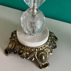 1960's Hollywood Regency Lucite And Crystal Table Lamps - A Pair -chairish shop 1960s hollywood regency lucite and crystal table lamps a pair 5569 scaled