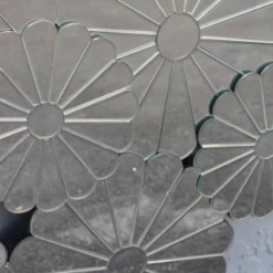 1960's Hollywood Regency / MCM Large Flower Wall Mirror 15 1960's Hollywood Regency / MCM Large Flower Wall Mirror -chairish shop 1960s hollywood regency mcm large flower wall mirror 7653 scaled