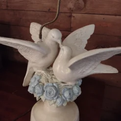 1960's Large Sculptural Ceramic Love Bird Lamp -chairish shop 1960s large sculptural ceramic love bird lamp 6687 scaled