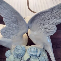 1960's Large Sculptural Ceramic Love Bird Lamp -chairish shop 1960s large sculptural ceramic love bird lamp 8670 scaled