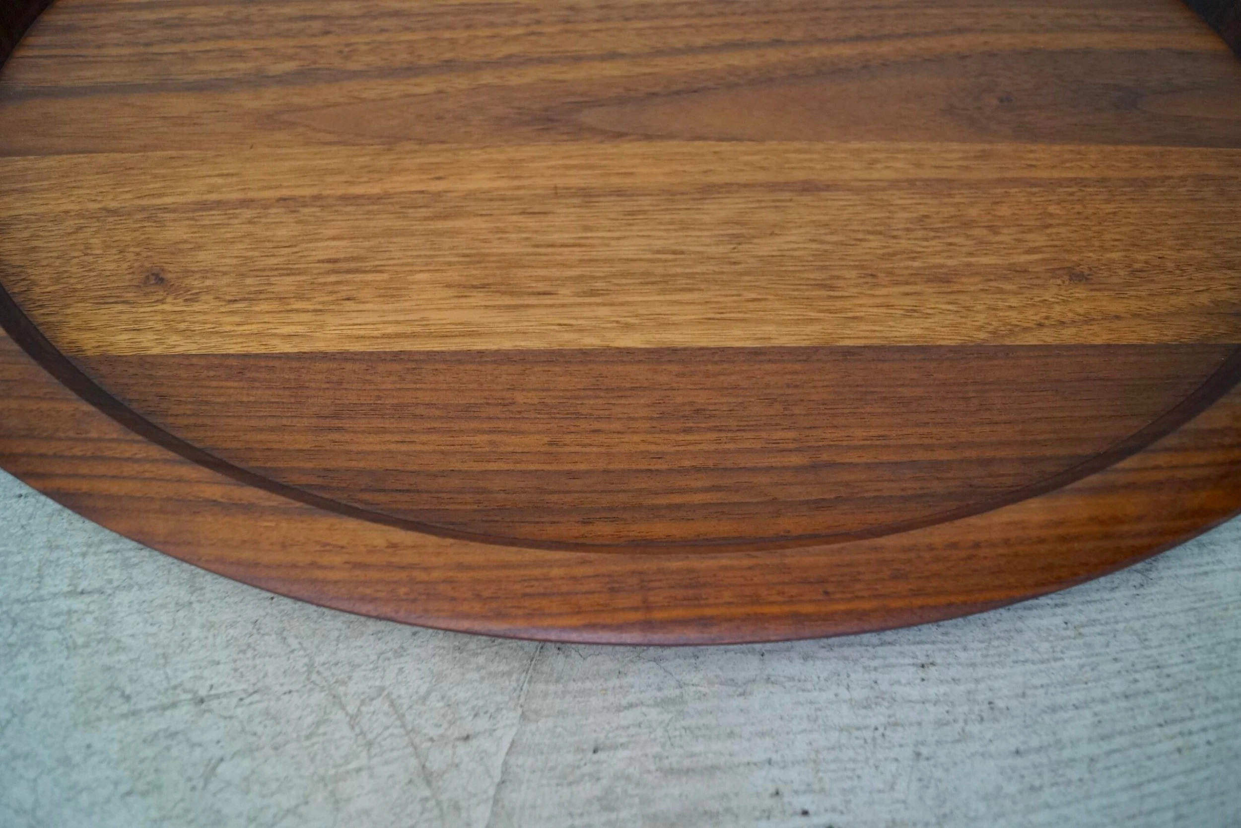 1960's Mid-Century Danish Modern Solid Walnut Tray 9 1960's Mid-Century Danish Modern Solid Walnut Tray - Image 9