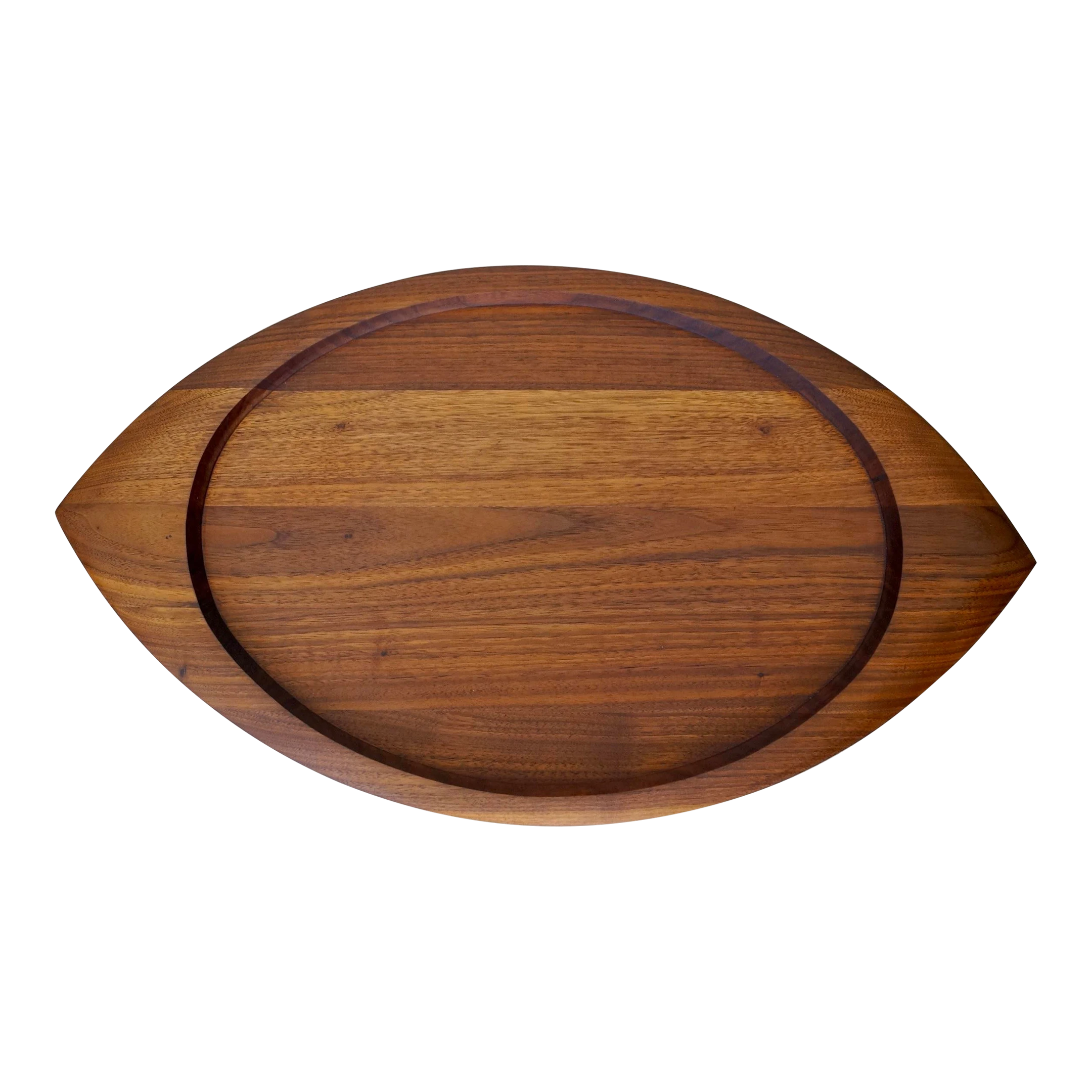 1960's Mid-Century Danish Modern Solid Walnut Tray 1 1960's Mid-Century Danish Modern Solid Walnut Tray