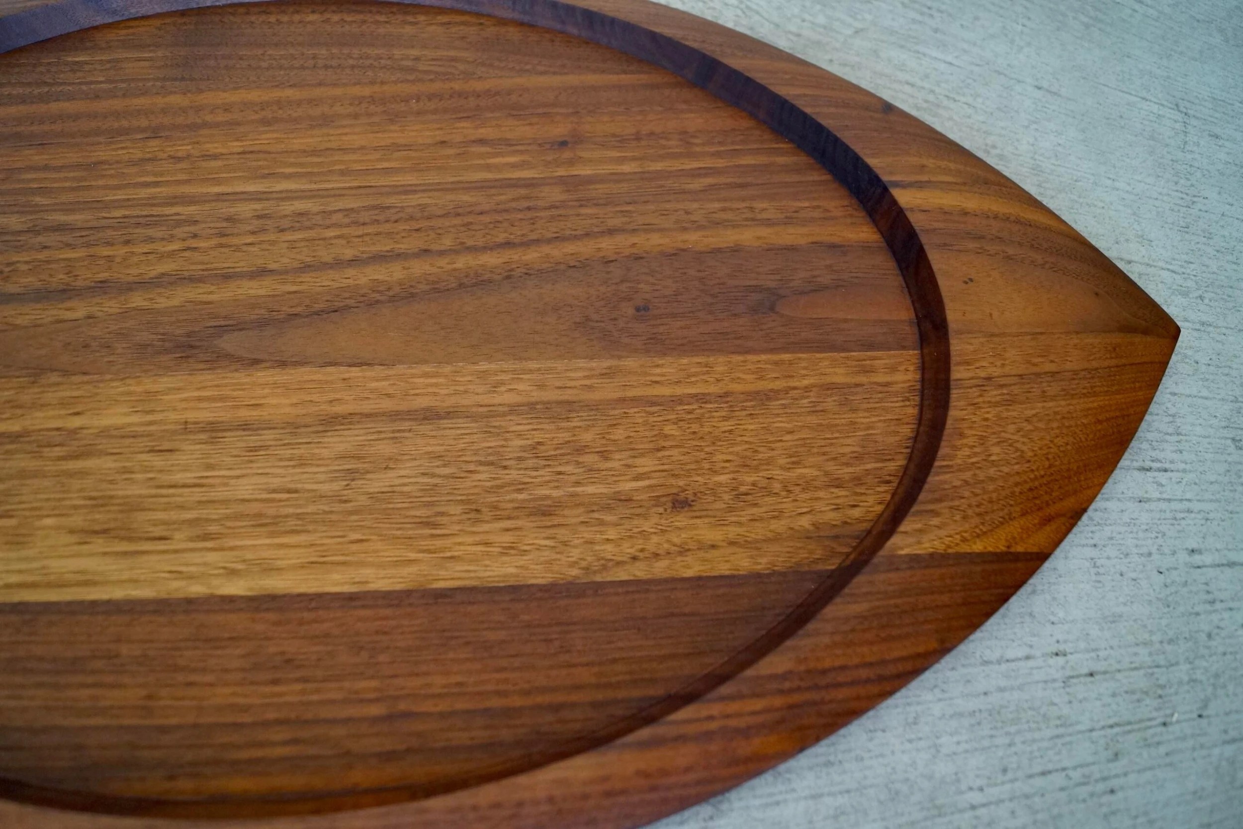 1960's Mid-Century Danish Modern Solid Walnut Tray 10 1960's Mid-Century Danish Modern Solid Walnut Tray - Image 10