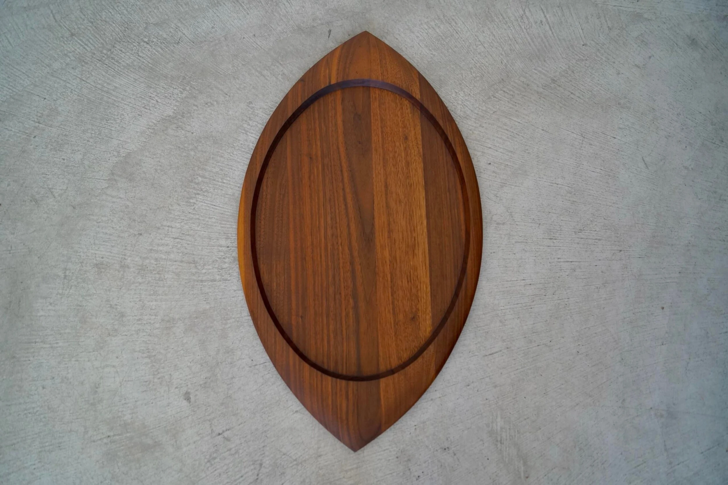 1960's Mid-Century Danish Modern Solid Walnut Tray 3 1960's Mid-Century Danish Modern Solid Walnut Tray - Image 3