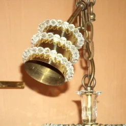 1960's Mid Century Modern Cut Crystal 24k Gold Plate Ceiling Pendant Light Fixtures By Palwa A - Pair -chairish shop 1960s mid century modern cut crystal 24k gold plate ceiling pendant light fixtures by palwa a pair 6461