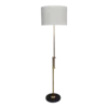 1960's Mid-Century Modern Marble & Brass Extendable Floor Lamp