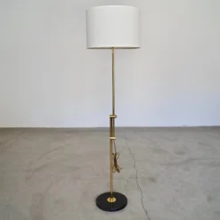 1960's Mid-Century Modern Marble & Brass Extendable Floor Lamp -chairish shop 1960s mid century modern marble and brass extendable floor lamp 8755