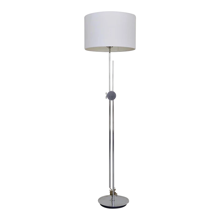 1960's Mid-Century Modern Robert Sonneman Adjustable Floor Lam 1 1960's Mid-Century Modern Robert Sonneman Adjustable Floor Lam