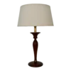 1960's Mid-Century Modern Sculptural Walnut Table Lamp