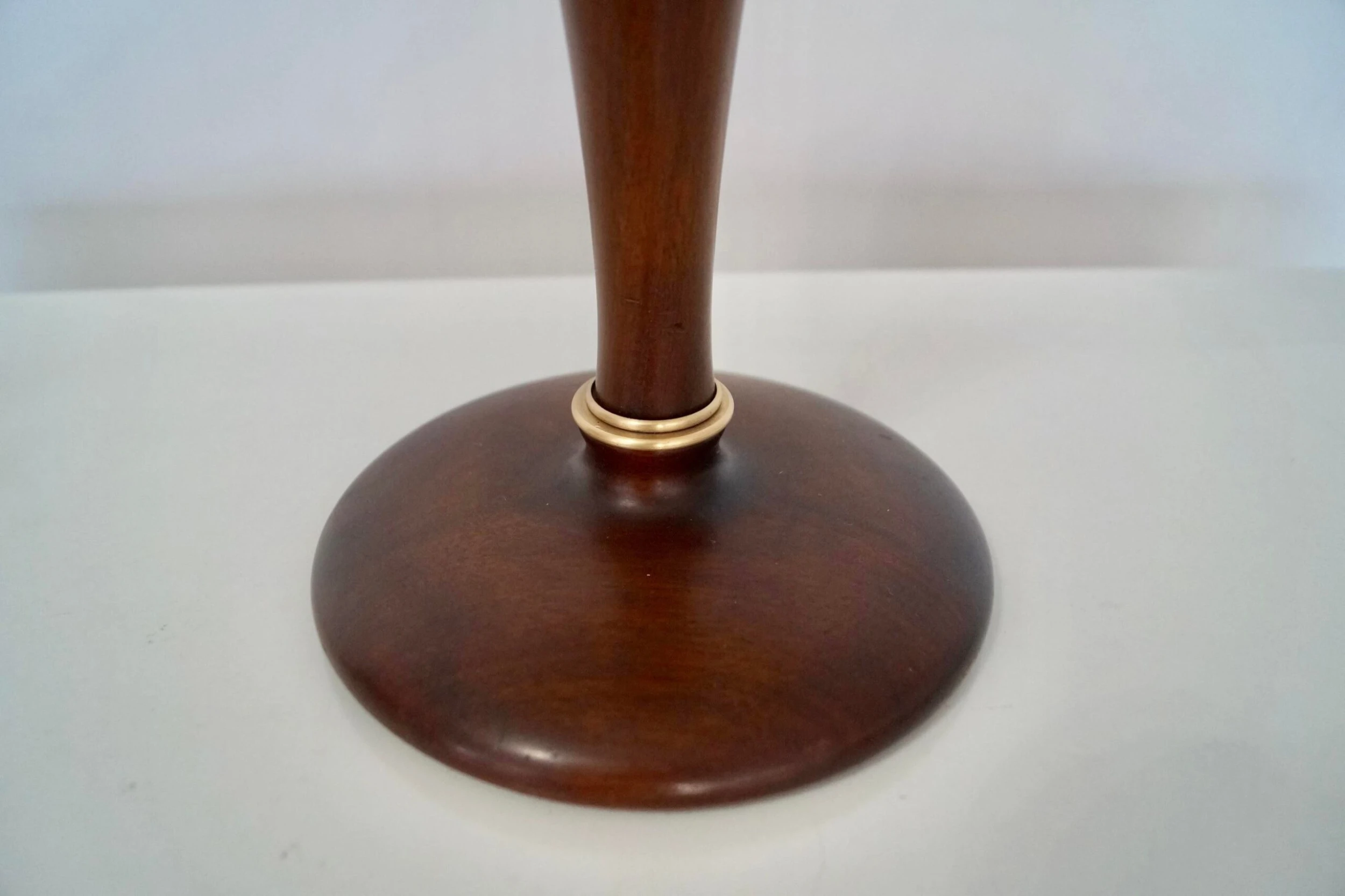 1960's Mid-Century Modern Sculptural Walnut Table Lamp 10 1960's Mid-Century Modern Sculptural Walnut Table Lamp - Image 10