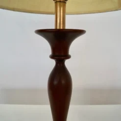 1960's Mid-Century Modern Sculptural Walnut Table Lamp 17 1960's Mid-Century Modern Sculptural Walnut Table Lamp -chairish shop 1960s mid century modern sculptural walnut table lamp 4793 scaled