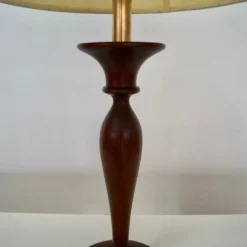 1960's Mid-Century Modern Sculptural Walnut Table Lamp 14 1960's Mid-Century Modern Sculptural Walnut Table Lamp -chairish shop 1960s mid century modern sculptural walnut table lamp 6670 scaled