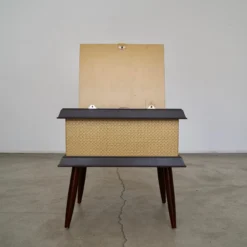 1960's Mid-Century Modern Storage Stool -chairish shop 1960s mid century modern storage stool 2999