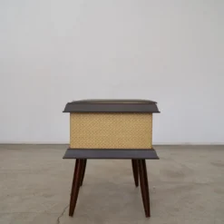 1960's Mid-Century Modern Storage Stool -chairish shop 1960s mid century modern storage stool 5209 scaled