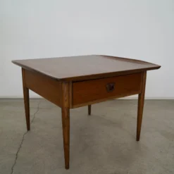 1960's Mid-Century Modern Walnut End Table -chairish shop 1960s mid century modern walnut end table 0165 scaled