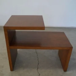 1960's Mid-Century Modern Walnut Side Table -chairish shop 1960s mid century modern walnut side table 1904 scaled