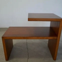 1960's Mid-Century Modern Walnut Side Table -chairish shop 1960s mid century modern walnut side table 6445 scaled