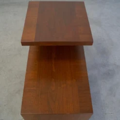 1960's Mid-Century Modern Walnut Side Table -chairish shop 1960s mid century modern walnut side table 8077 scaled