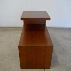1960's Mid-Century Modern Walnut Side Table -chairish shop 1960s mid century modern walnut side table 8828 scaled