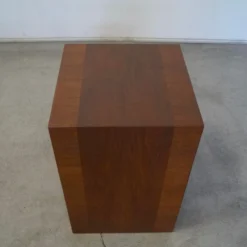 1960's Mid-Century Modern Walnut Side Table -chairish shop 1960s mid century modern walnut side table 9810 scaled