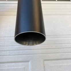 1960’s Minimalist Black Prescolite Pendant Light -chairish shop 1960s minimalist black prescolite pendant light 6019 scaled