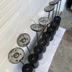 1960’s Minimalist Black Prescolite Pendant Light -chairish shop 1960s minimalist black prescolite pendant light 9152 scaled