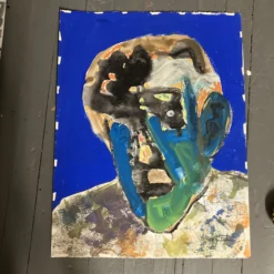 1960’s Original E.J.Hartmann Large Abstract Portrait Painting Signed -chairish shop 1960s original ejhartmann large abstract portrait painting signed 2019